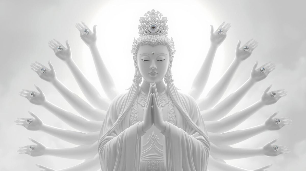 Kuan Yin met duizend handen en ogen – symbool van Grootste Compassie (Da Ci Bei)
