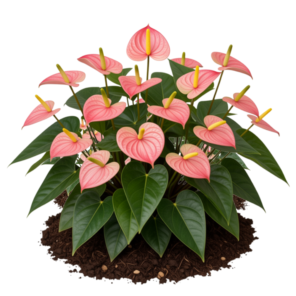 Roze bloeiende anthurium