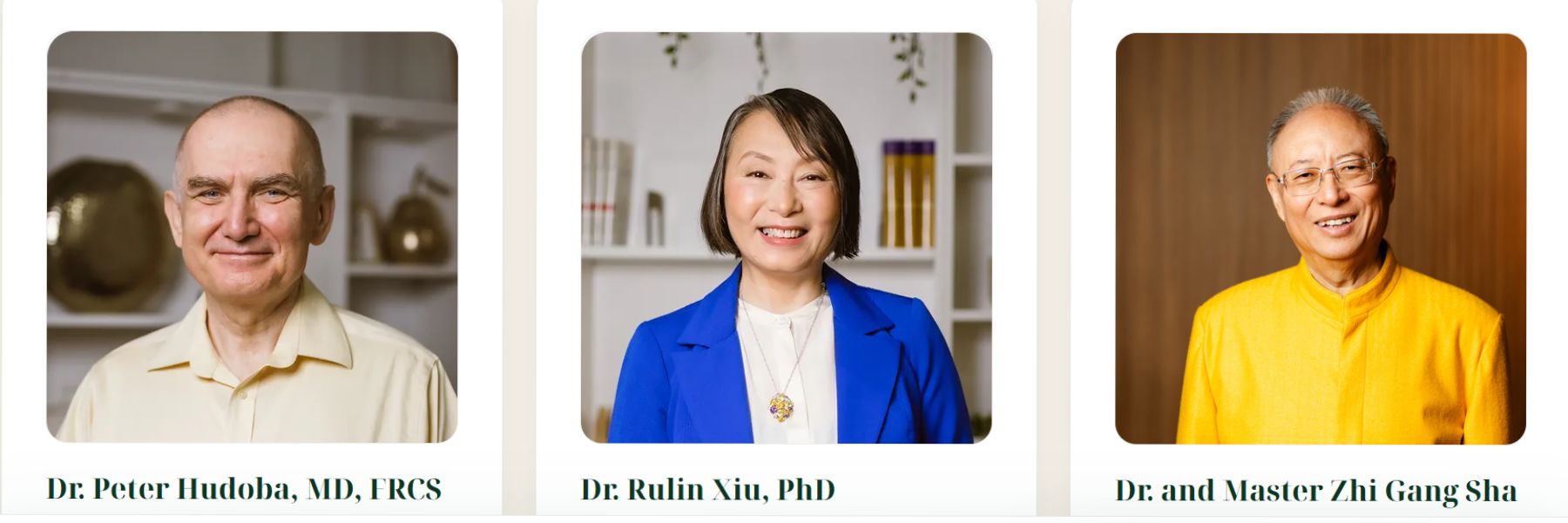 Dr. Peter Hudoba, dr. Rulin Xiu en Master Sha – bekijk de Tao Longevity Workshop